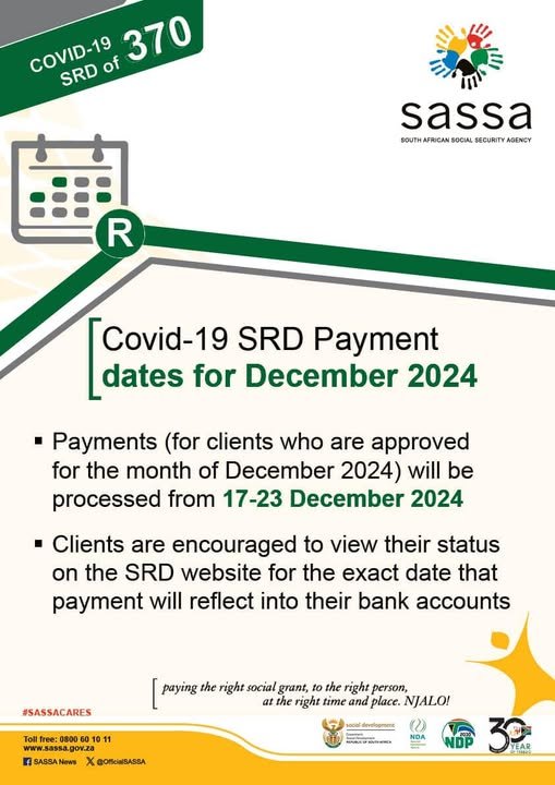 SASSA SRD Grant Payment